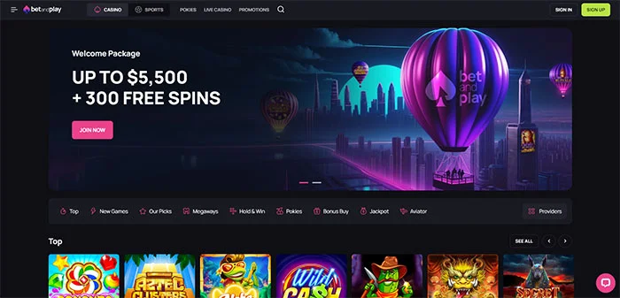 Bet and Play Online Casino