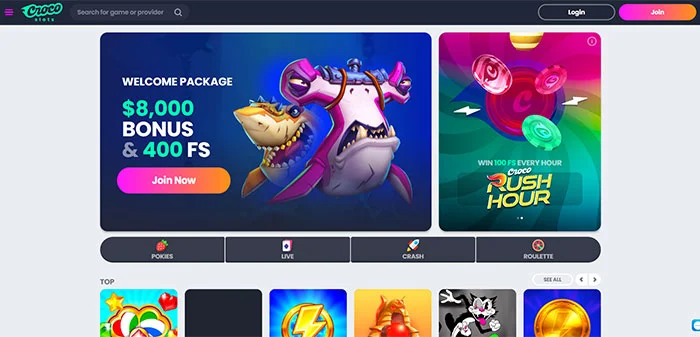 Croco Slots Online Casino AUD
