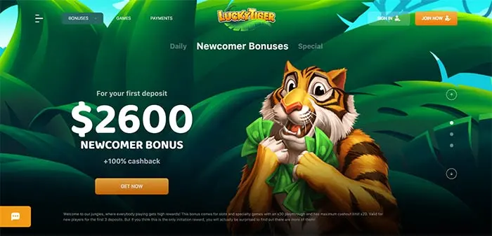 Lucky Tiger Casino - New RTG Casino