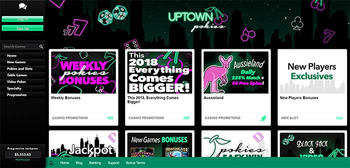 Uptown Pokies Online Casino