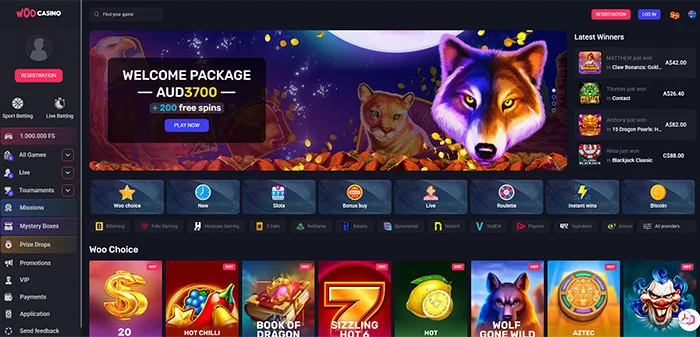 Woo Online Casino AUD